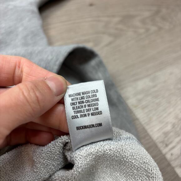 Buck Mason French Terry Raglan Sweatshirt Pullover Men's M Minimalist Americana - Picture 8 of 9